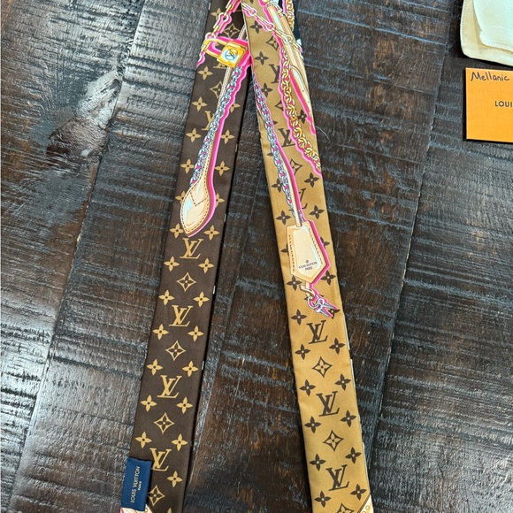 Louis Vuitton NEW Black and White Reversible to Beige and Brown Bandeau - RARE - Picture 4 of 6